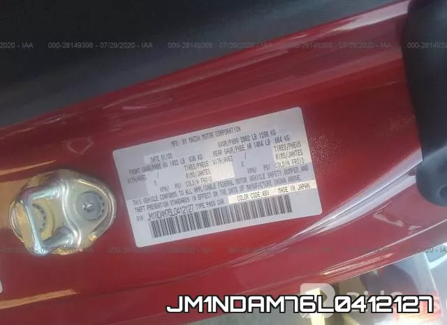 JM1NDAM76L0412127 фото 10