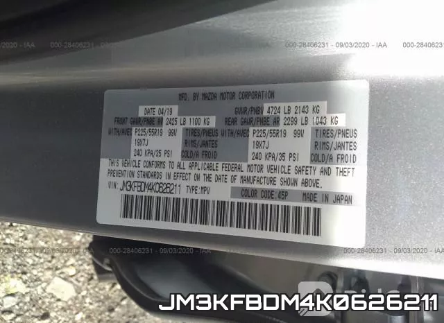 JM3KFBDM4K0626211 фото 10