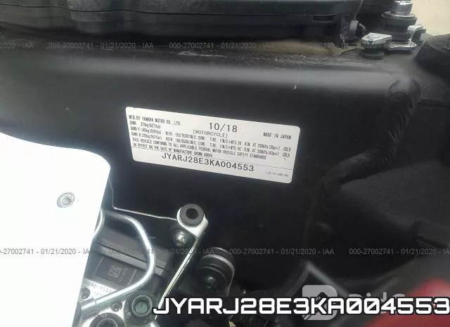 JYARJ28E3KA004553 фото 2