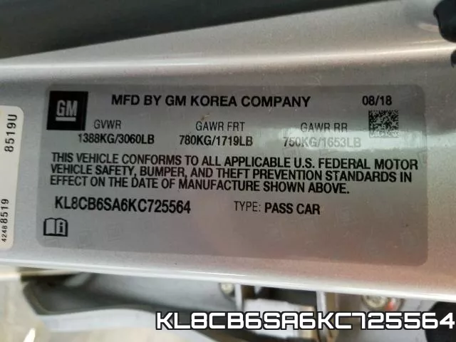 KL8CB6SA6KC725564 фото 2