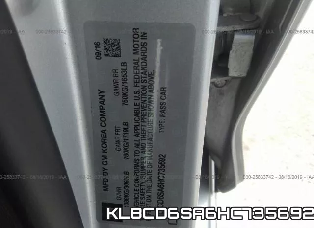 KL8CD6SA6HC735692 фото 10