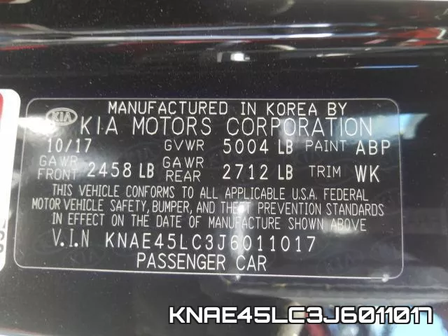 KNAE45LC3J6011017 фото 2