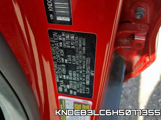 KNDCB3LC6H5077355 фото 2