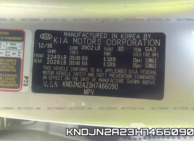 KNDJN2A23H7466090 фото 10