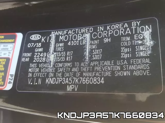 KNDJP3A57K7660834 фото 2