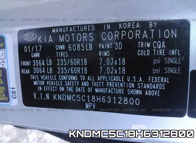 KNDMC5C18H6312800 фото 10