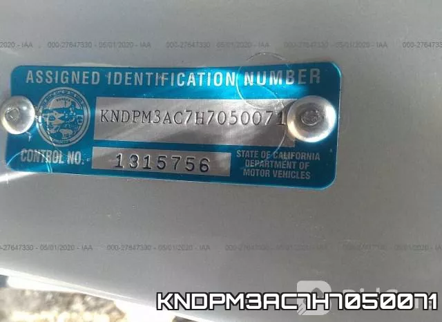 KNDPM3AC7H7050071 фото 10