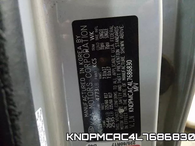 KNDPMCAC4L7686830 фото 2