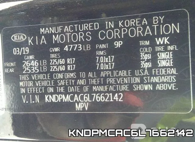 KNDPMCAC6L7662142 фото 10