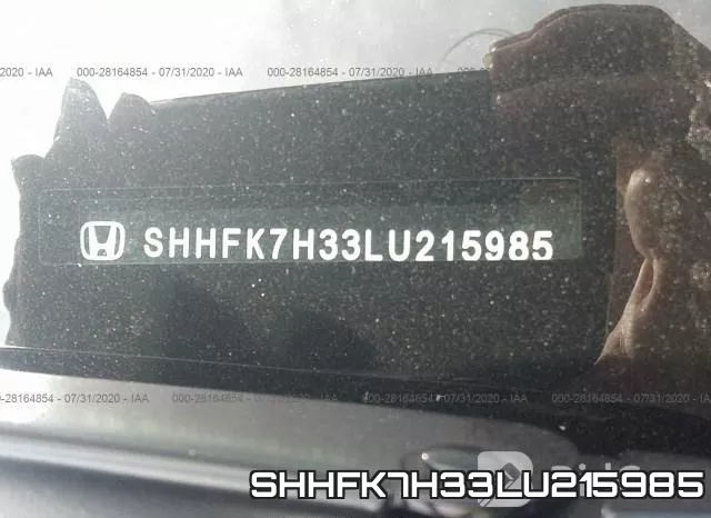 SHHFK7H33LU215985 фото 10