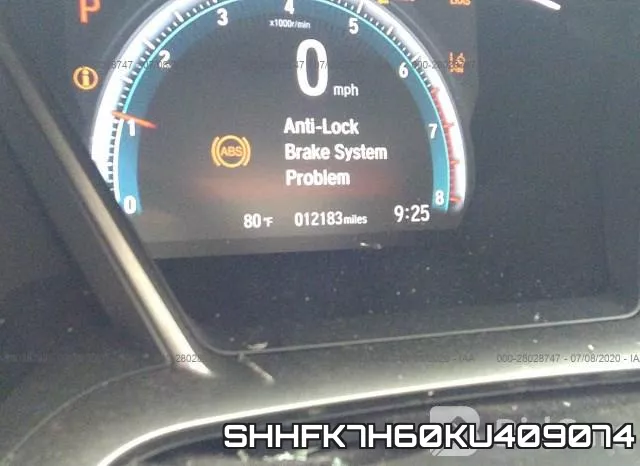 SHHFK7H60KU409074 фото 8