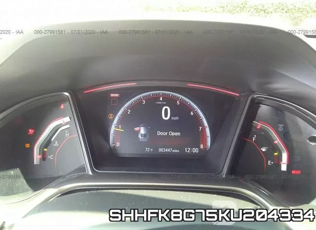 SHHFK8G75KU204334 фото 8