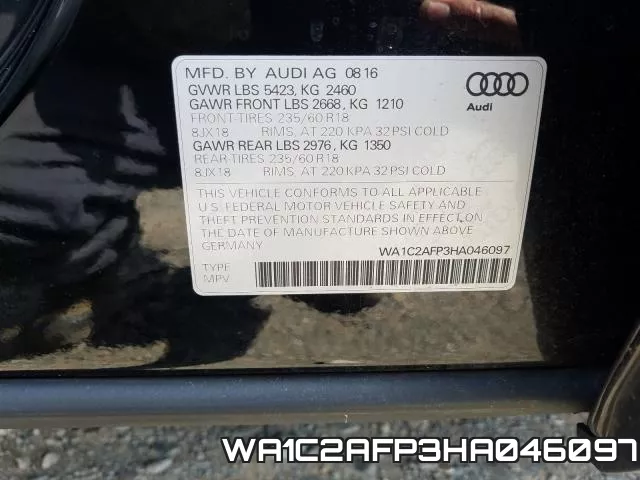 WA1C2AFP3HA046097 фото 2