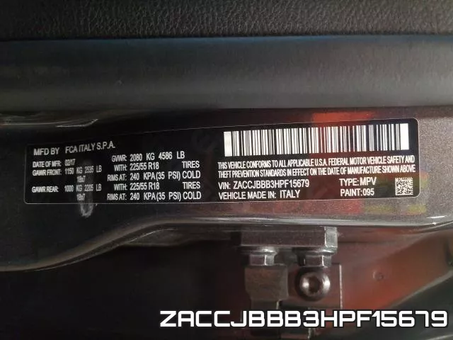 ZACCJBBB3HPF15679 фото 2