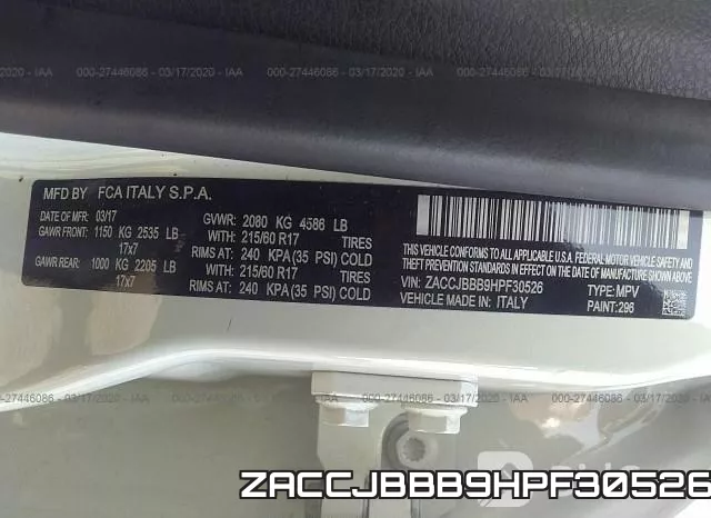 ZACCJBBB9HPF30526 фото 10