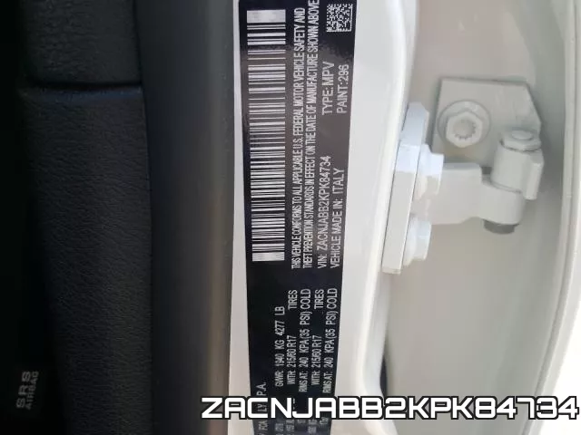 ZACNJABB2KPK84734 фото 2