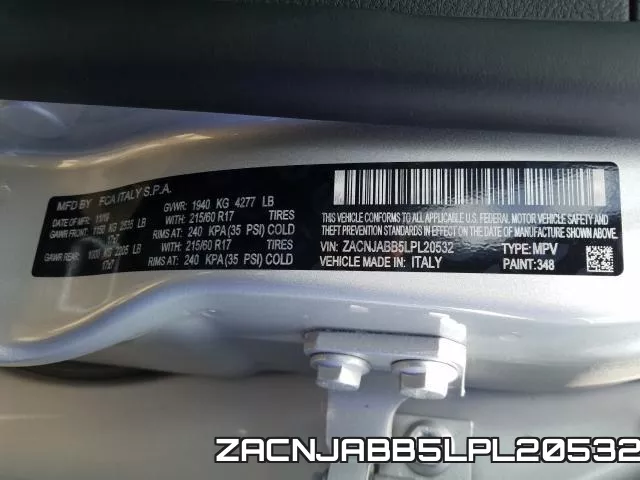 ZACNJABB5LPL20532 фото 2