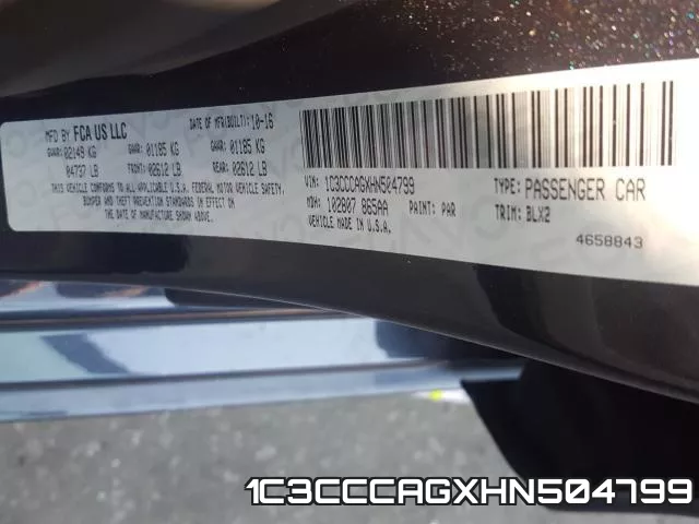 1C3CCCAGXHN504799 фото 2