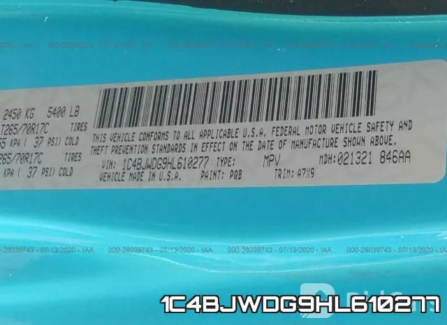 1C4BJWDG9HL610277 фото 10