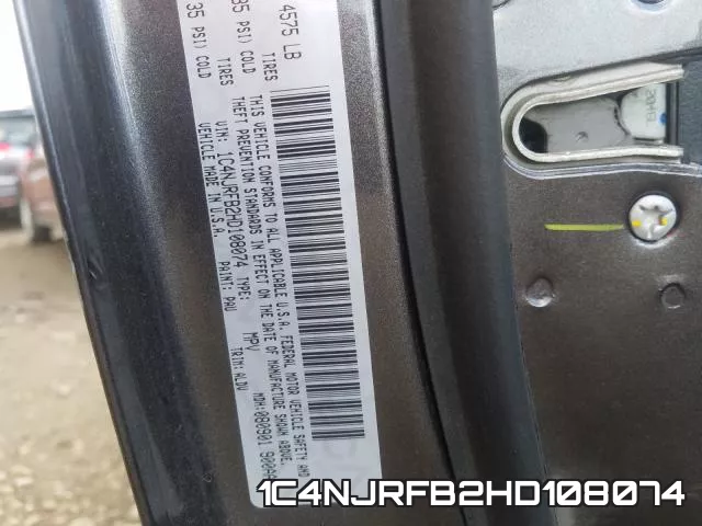 1C4NJRFB2HD108074 фото 2