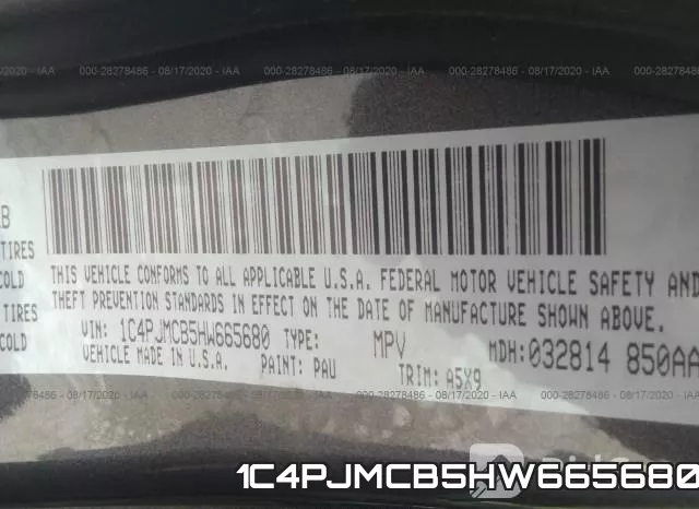 1C4PJMCB5HW665680 фото 10