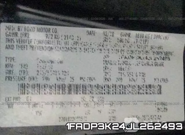 1FADP3K24JL262493 фото 10