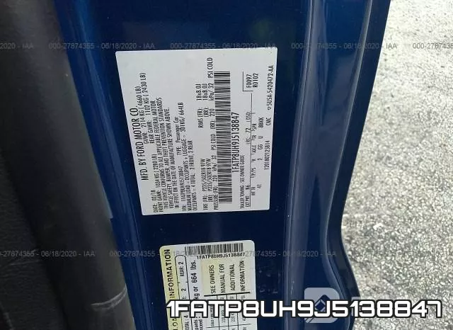 1FATP8UH9J5138847 фото 10