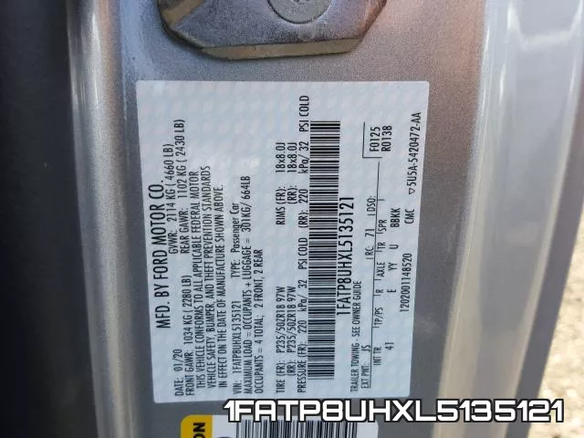 1FATP8UHXL5135121 фото 2