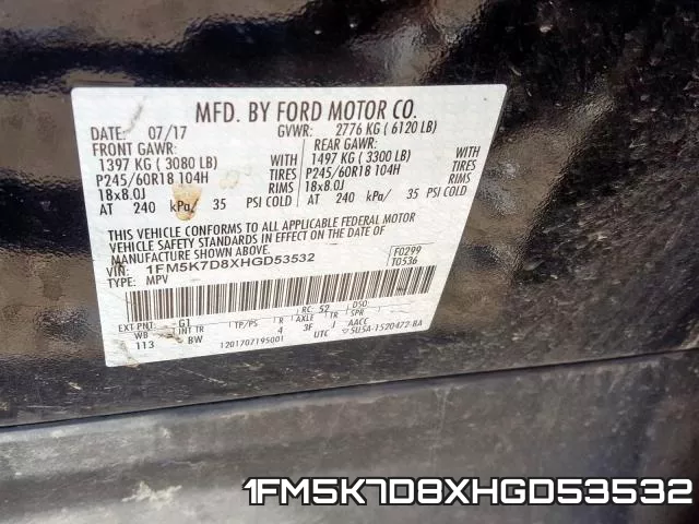 1FM5K7D8XHGD53532 фото 2