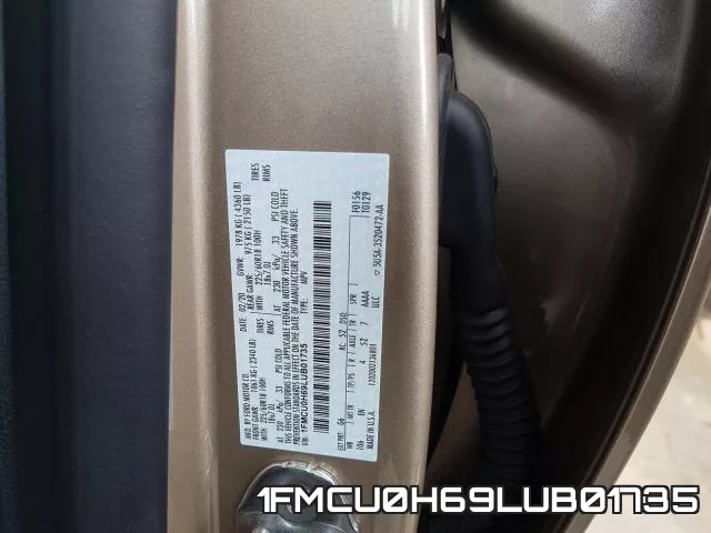 1FMCU0H69LUB01735 фото 2