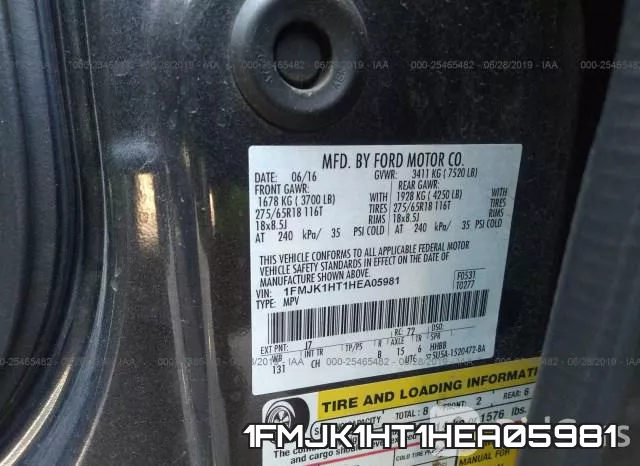 1FMJK1HT1HEA05981 фото 10