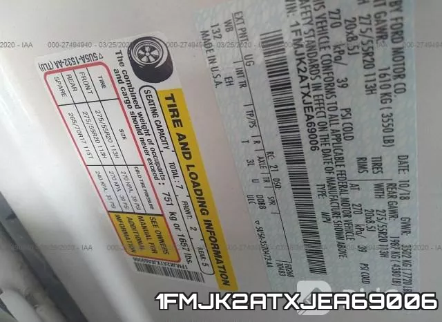 1FMJK2ATXJEA69006 фото 10