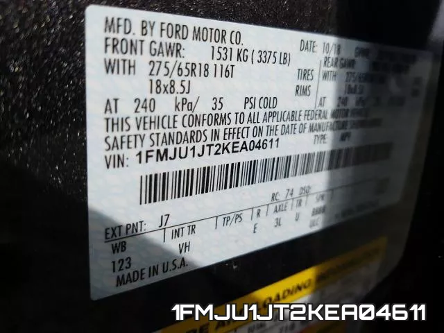 1FMJU1JT2KEA04611 фото 2