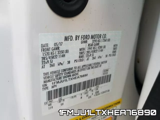 1FMJU1LTXHEA76890 фото 2