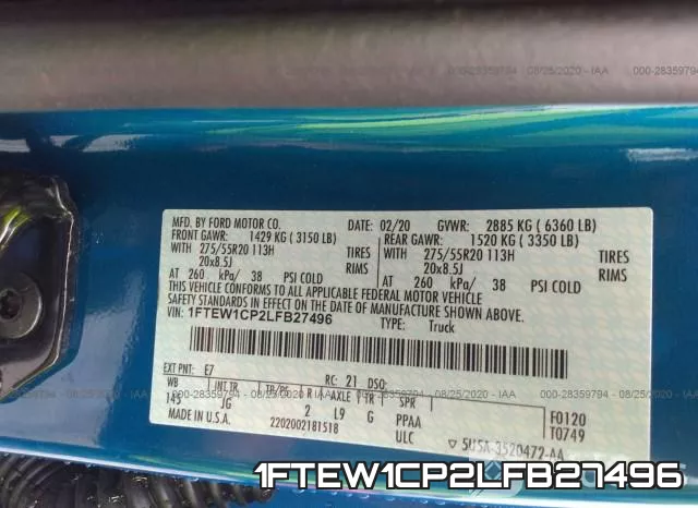 1FTEW1CP2LFB27496 фото 10