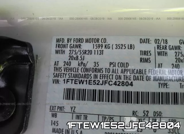 1FTEW1E52JFC42804 фото 10