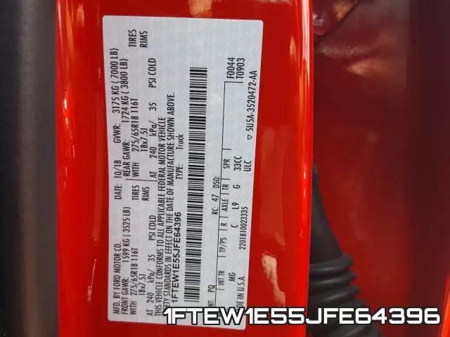 1FTEW1E55JFE64396 фото 2