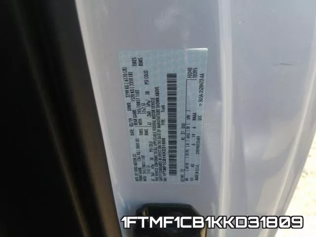 1FTMF1CB1KKD31809 фото 2