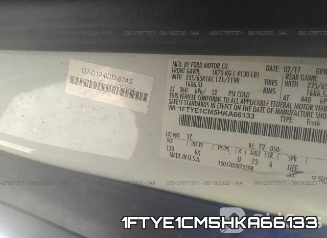 1FTYE1CM5HKA66133 фото 9