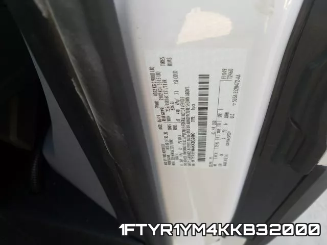 1FTYR1YM4KKB32000 фото 2