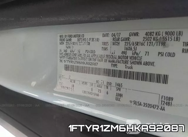 1FTYR1ZM6HKA92087 фото 10