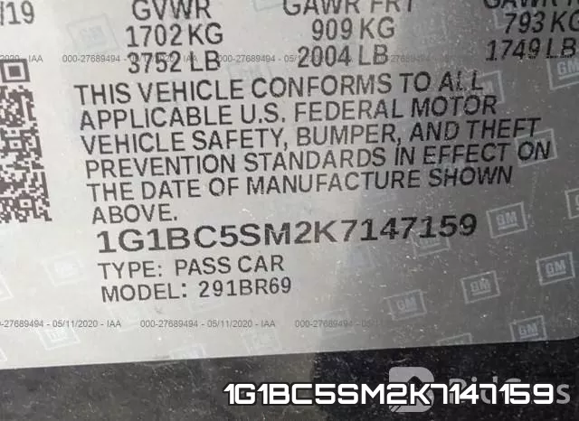 1G1BC5SM2K7147159 фото 10