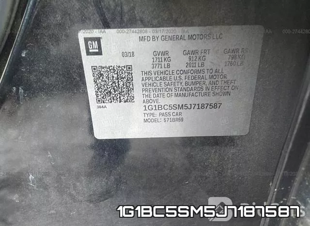 1G1BC5SM5J7187587 фото 10