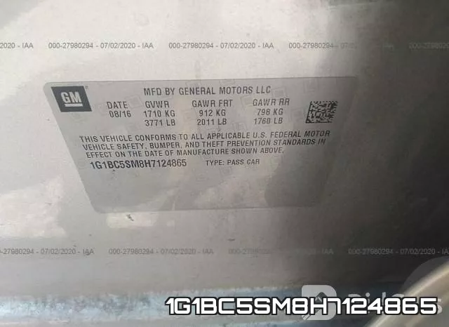 1G1BC5SM8H7124865 фото 10