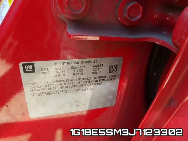 1G1BE5SM3J7123302 фото 2
