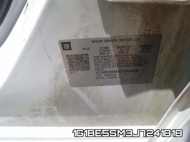 1G1BE5SM3J7241818 фото 2