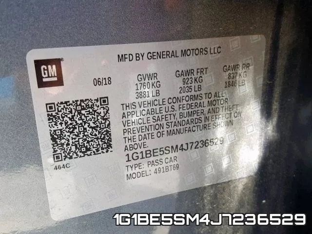 1G1BE5SM4J7236529 фото 2