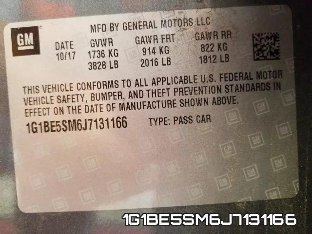 1G1BE5SM6J7131166 фото 2