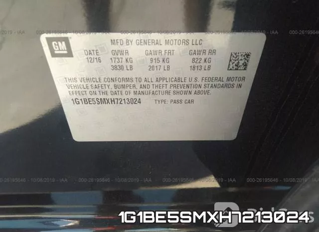 1G1BE5SMXH7213024 фото 10
