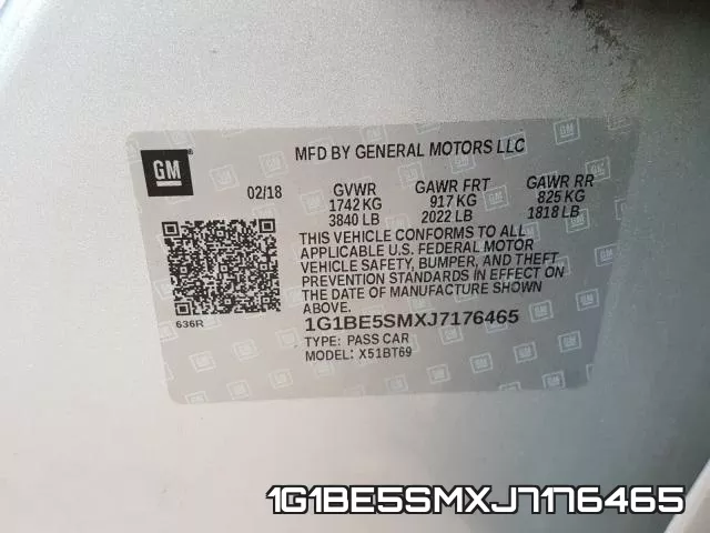 1G1BE5SMXJ7176465 фото 2
